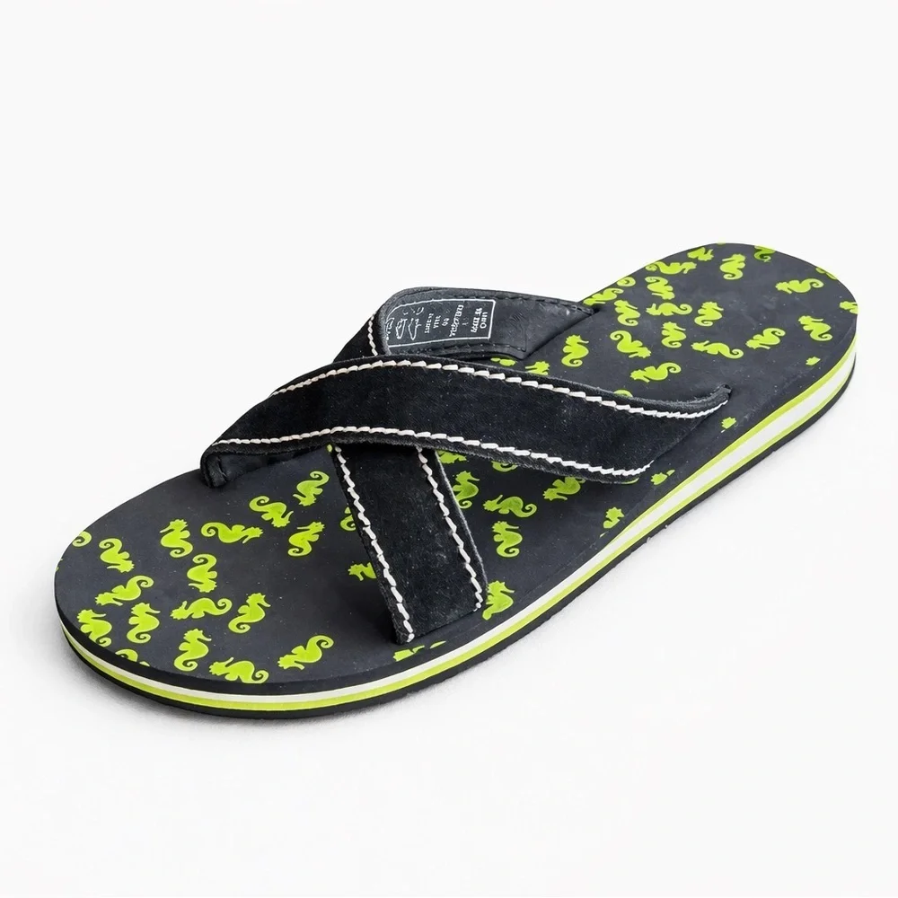 Lands’ End Kids Navy Slip On Sandals Youth Size 5 NEW No Tags